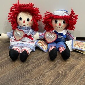 100th Anniversary Raggedy Ann & Andy dolls